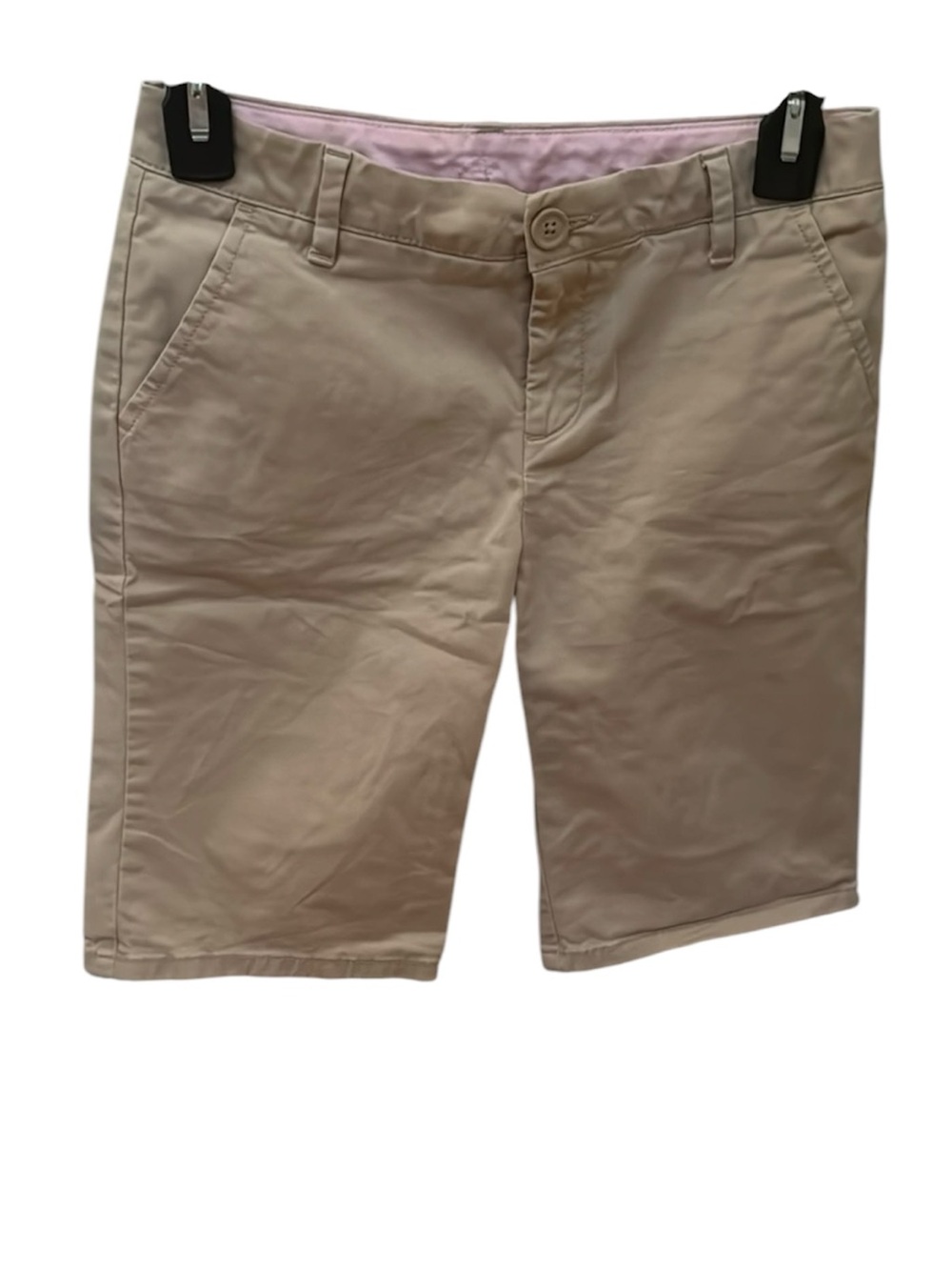 NWOT GAP Girls Adjustable Waist Khaki Tan Shorts Classic Basic